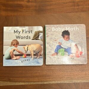 Lovevery My First Words and Baby Math Books